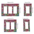 thumbnail image 2 of Yayeee Rocker Switch Wall Plate 1-Gang 4.6"x2.9" Home Decorative Outlet Cover, Colorful Block Pattern, 2 of 6