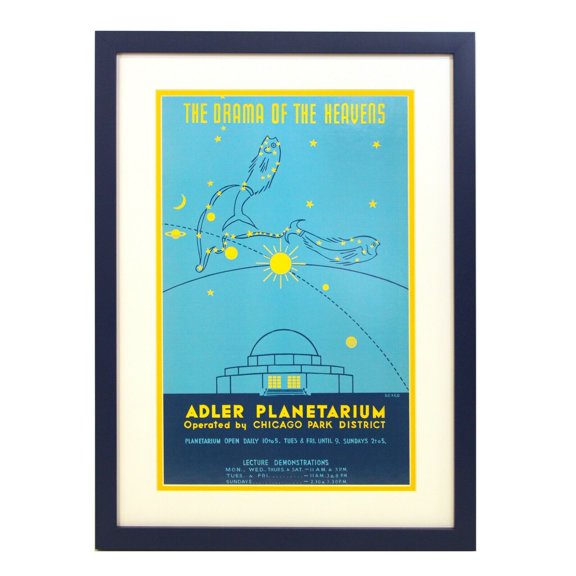 Framed Chicago Art - Chicago Transit (Adler Planetarium)