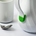 thumbnail image 6 of TrueCraftware- 42 oz/ 1.24 L Swirl Double Wall Insulated Beverage Server White Color- Thermal Coffee Carafe/Server Plastic Built-in Front ID Tag (3 included) NSF Certified Hot Beverage Dispenser, 6 of 7