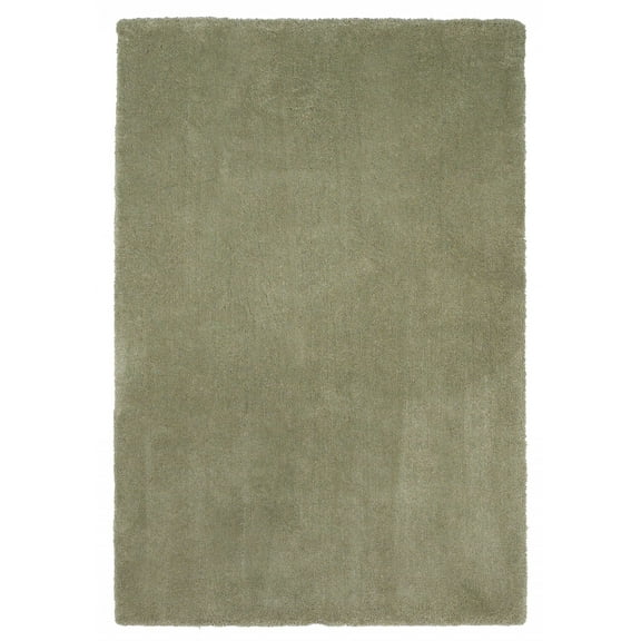 7' x 9' Polyester Sage Area Rug