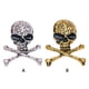thumbnail image 5 of Sonducket Broche de calavera de estilo Punk, broches encantadores de tibias cruzadas para mujer, bisutería de moda para el Día de San Valentín, Pascua, Accesorios de disfraces Plata Sonducket  AP004648-01, 5 of 6