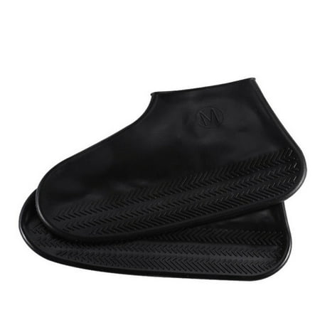 Black dirt and dirt resistant silicone shoe cover, waterproof and non-slip shoe cover in rainy season, universal shoe cover - keep shoes clean