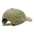 thumbnail image 4 of Motorcycle Race Embroidered Washed Solid Pigment Dyed Cotton Twill Brass Buckle Cap - Khaki OSFM, 4 of 5