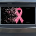 thumbnail image 7 of Pink Ribbon Sparkle Funny Personalized License Plate Rust-proof Stainless Steel Metal License Plate Suitable For Men And Women 12.2" x 6.2", 7 of 7