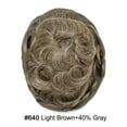 thumbnail image 3 of LYRICAL HAIR Toupee Hair for Men Thin Skin Mens Toupee Human Hair Replacement System 7"X9" All Poly Mens Hairpiece PU Injected Mens Wig Units, 3 of 7