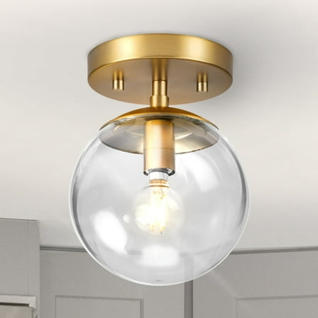 Luxury Minimalist Ceiling Light, Brushed Bronze, UHP4442