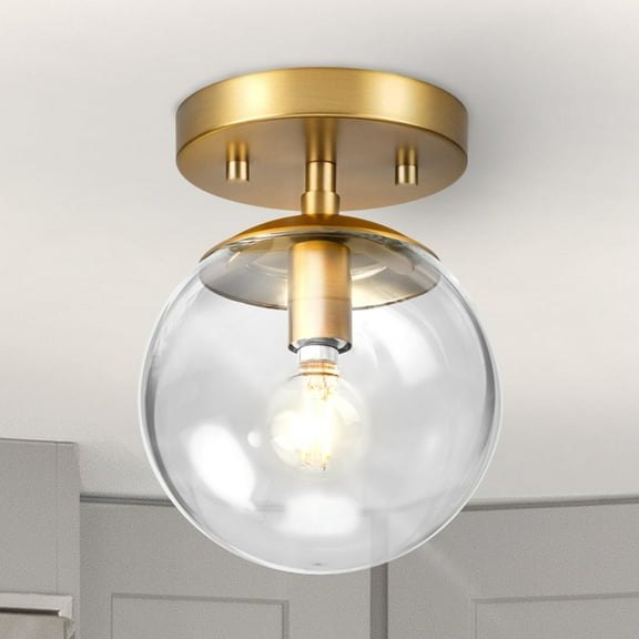 Luxury Minimalist Ceiling Light, Brushed Bronze, UHP4442