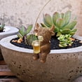 thumbnail image 4 of Highland Cow Statue Flower Pot Decoration Resin Flower Hugger with Glass, Cute Farm Animal Ornament for Garden Patio Balcony Yard Lawn or Indoor Living Room Decor Gift, 4 of 4