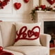 thumbnail image 5 of Funda de almohada bordada con corazón para el Día de San Valentín | Funda decorativa para cojín | Funda de cojín de poliéster lavable a máquina, 5 of 6
