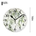 thumbnail image 2 of 16 Inch Wall Clock Battery Operated Silent Clock Decorative for Office, Kitchen, Outdoor, Living Room，Bamboo forest Nature Green Plant Tree Adorable, 2 of 4