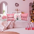 thumbnail image 2 of Christmas Throw Pillow Covers 22x22 Set of 4, Merry Christmas Xmas Winter Decorative Holiday Cushion Pillow Cases 22 x 22 for Outdoor Indoor Farmhouse Home House Room Couch Decor (Red), 2 of 6