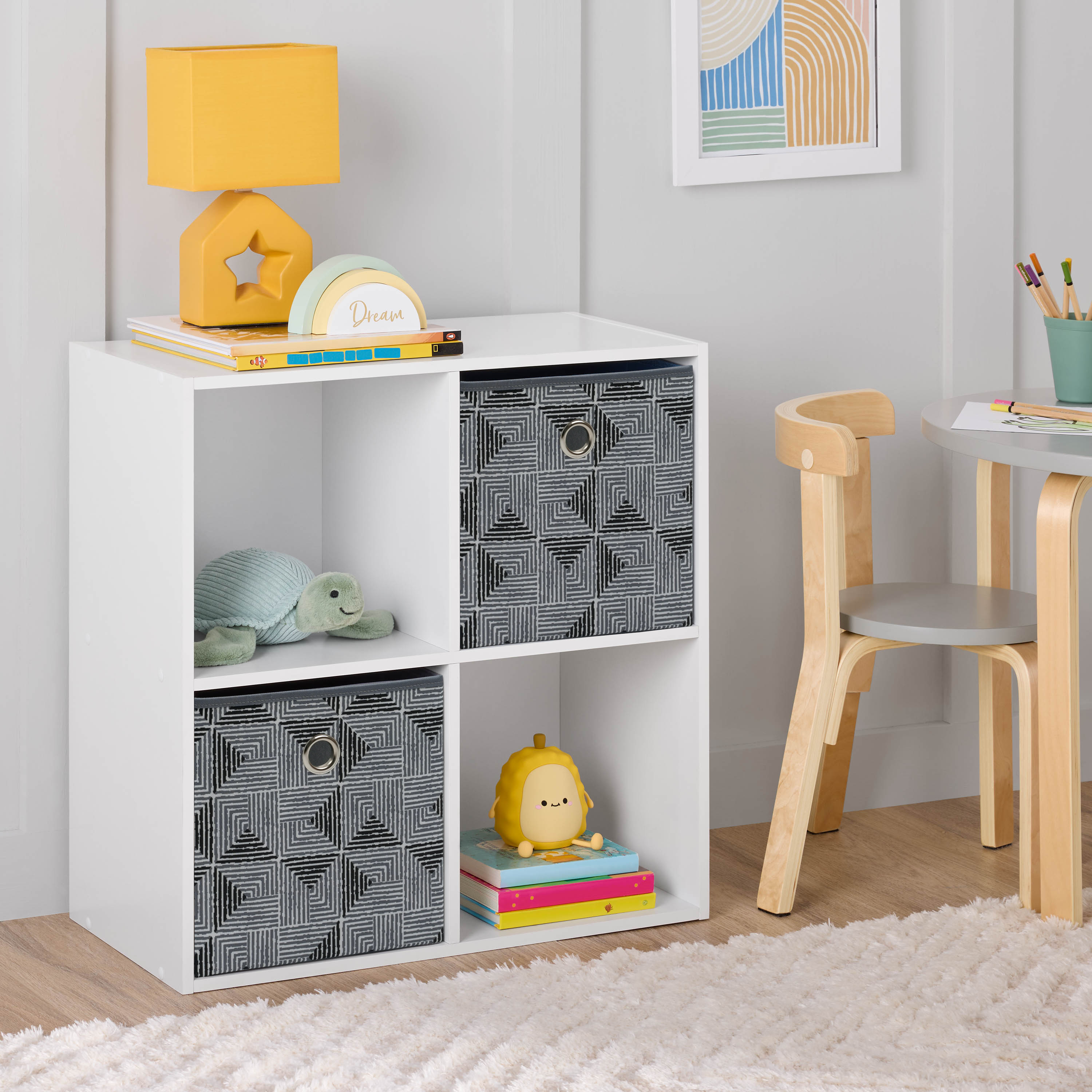 Mainstays 4 Cube Storage Organizer, White