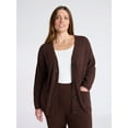 thumbnail image 2 of Joyspun Women's Fuzzy Front Pocket Cardigan, Sizes XS-3X, 2 of 6