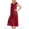 thumbnail image 4 of EZI Nightgowns for Women - Soft & Breathable Satin Night Gowns for Adult Women - Medium to Plus Size Womens Sleep Shirts - Long Mid-Length Nightgown, 4 of 9