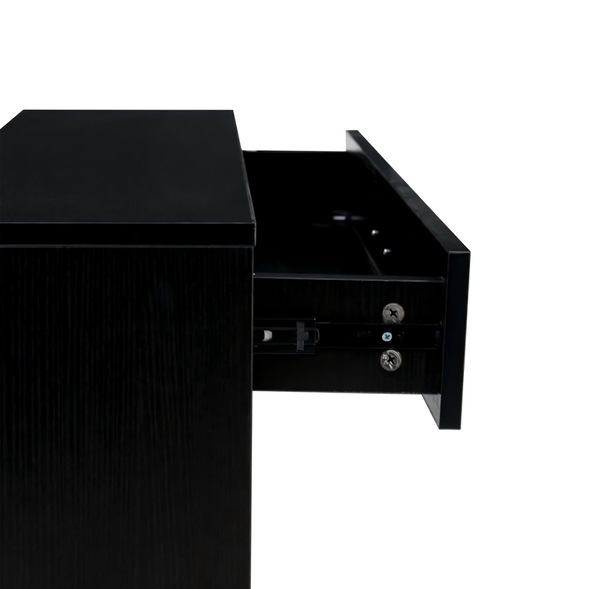 BSHTI 31.49”Shoe Storage Cabinet,with 2 Flip Drawers,Ajustable Shoe Rack Storage Area,Back with Ventitation Design,Ideal for Small Apartments or Small Spaces,Black
