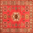 thumbnail image 1 of Ahgly Company Indoor Square Geometric Orange Traditional Area Rugs, 5' Square, 1 of 1