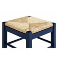 thumbnail image 2 of Square Rush Backless Counter Stool – Navy Blue Finish, 2 of 5