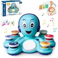 thumbnail image 1 of Juguetes musicales para bebés, juguetes de aprendizaje para niños pequeños, juguetes musicales de pulpo,, 1 of 8