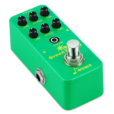 Donner Perfect Green Land Mini Electric Guitar Preamp Pedal