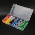 thumbnail image 3 of Terminal de crimpado de alambre, 1200pcs/box Conector de alambre terminal de tubo de crimpado de casquillo preaislado, 3 of 8