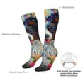 thumbnail image 6 of Fotbe Oil Painting Sunflower Puppy print Women's Men's Novelty Crew Socks Cotton Socks Knee High Socks for Walking,Running,Nurses,Pregnancy, 6 of 8