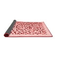 thumbnail image 2 of Ahgly Company Indoor Round Solid Red Modern Area Rugs, 4' Round, 2 of 4