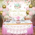 thumbnail image 4 of Tea Bridal Shower Decorations, Bridal Shower Tea Party Backdrop Banner Cake Topper Balloons for Tea Theme Wedding Party Supplies, 4 of 7