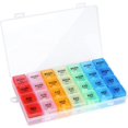 thumbnail image 1 of Pill Box 4 Times a Day,Weekly Pill Box Organisers,for Vitamin,Supplements, Medication, 1 of 5