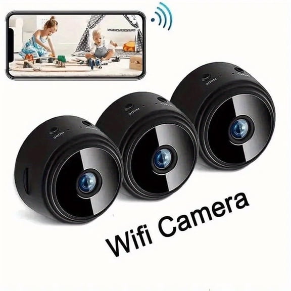 Wireless Security Camera 1080P HD - Indoor/Outdoor with Night Vision, Motion Alerts, 2-Way Audio - Wi-Fi Rechargeable for Home/Office Surveillance - Weatherproof, Alexa/Google Assistant Compatible