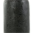 thumbnail image 6 of DecMode 15" Black Ceramic Vase with Geometric Etchings, 6 of 10