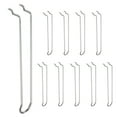 thumbnail image 1 of Uxcell 10 Pcs Crochets pour Panneau Perforé, Kit de Crochets pour Panneau Perforé de 7,9 Pouces pour Rangement d'Outils de Garage, Ton Argenté, 1 of 7