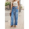 thumbnail image 2 of JWD Women's Wide Leg Pants with Pockets High Waist Adjustable Knot Loose Casual Trousers Business Work Casual Pants Blue Tree Grain 2XL, 2 of 10