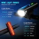 thumbnail image 4 of Juego de luces para bicicleta IPSXP, luz delantera LED recargable de 1400 lúmenes con detección automática, 4 modos de brillo, 1 luz trasera roja, resistente al agua, ideal para ciclistas que acampan., 4 of 5
