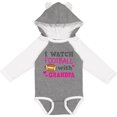 thumbnail image 3 of Inktastic I Watch Football with My Grandpa Girls Long Sleeve Baby Bodysuit, 3 of 5
