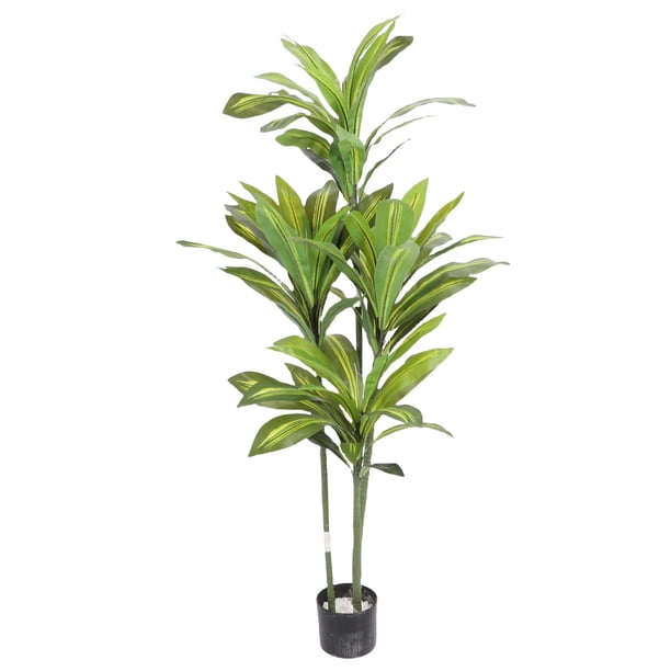 Planta Artificial Dracaena, Plantas Falsas Altas Con Plantilla De Yuca De Seda, Planta De Yuca De Seda Para Decoración De La Sala De Estar De La Oficina