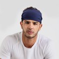 thumbnail image 2 of Muñequera Schweißstirnband Rutschfestes elastisches Stretch-Haarband Turban Radfahren Laufen Headwrap Barbie Nuevos Originales, 2 of 6
