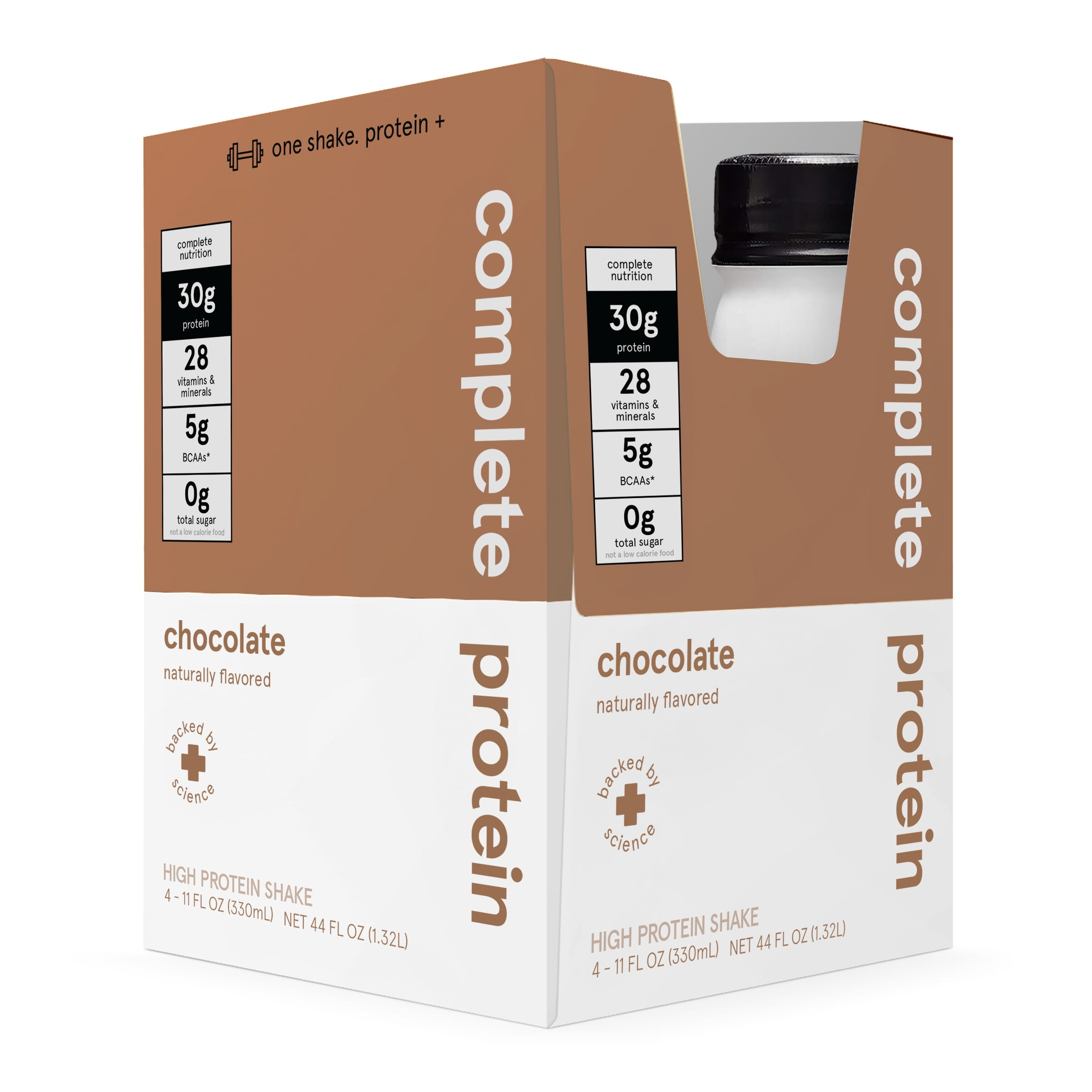 Soylent Complete Protein Naturally Flavored Nutrition Shake, Chocolate, 11 oz, 4 ct