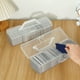 thumbnail image 1 of CAJA DE ALMACENAMIENTO DE TARJETAS DE INTERCAMBIO, Organizador de Tarjetas de Juego Transparente para la Oficina en Casa, 1 of 7