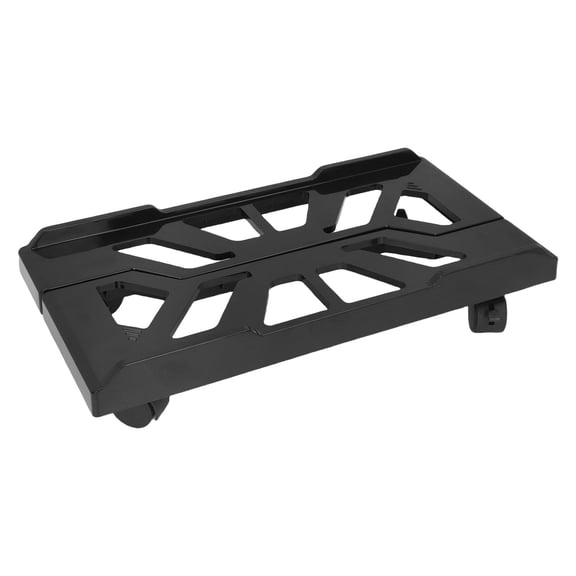 M Buder Mobile CPU Stand Adjustable PC Computer Tower Mount Under Desk Freestanding Floor Cart Holder with 4 Rolling Wheels (15.7 in / 40 cm) Caster Riser Bracket Home Office Setup