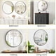 thumbnail image 3 of 32-Inch Grande Aluminum Alloy Frame Redondo Mirror cm de Alturaigh- cm de Profundidadefinition Eco-Friendly Negro Redondo Bathroom Mirror para Sobre Sink Entryway Bathroom y Vanity, 3 of 5