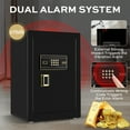 thumbnail image 4 of Locksworth 6.2 Cu.ft. Large Safe with Electronic Keypad, Safe Box with Fireproof Bag Dual Alarm System Lockable Inner Cabinet for Home Hotel, 4 of 10