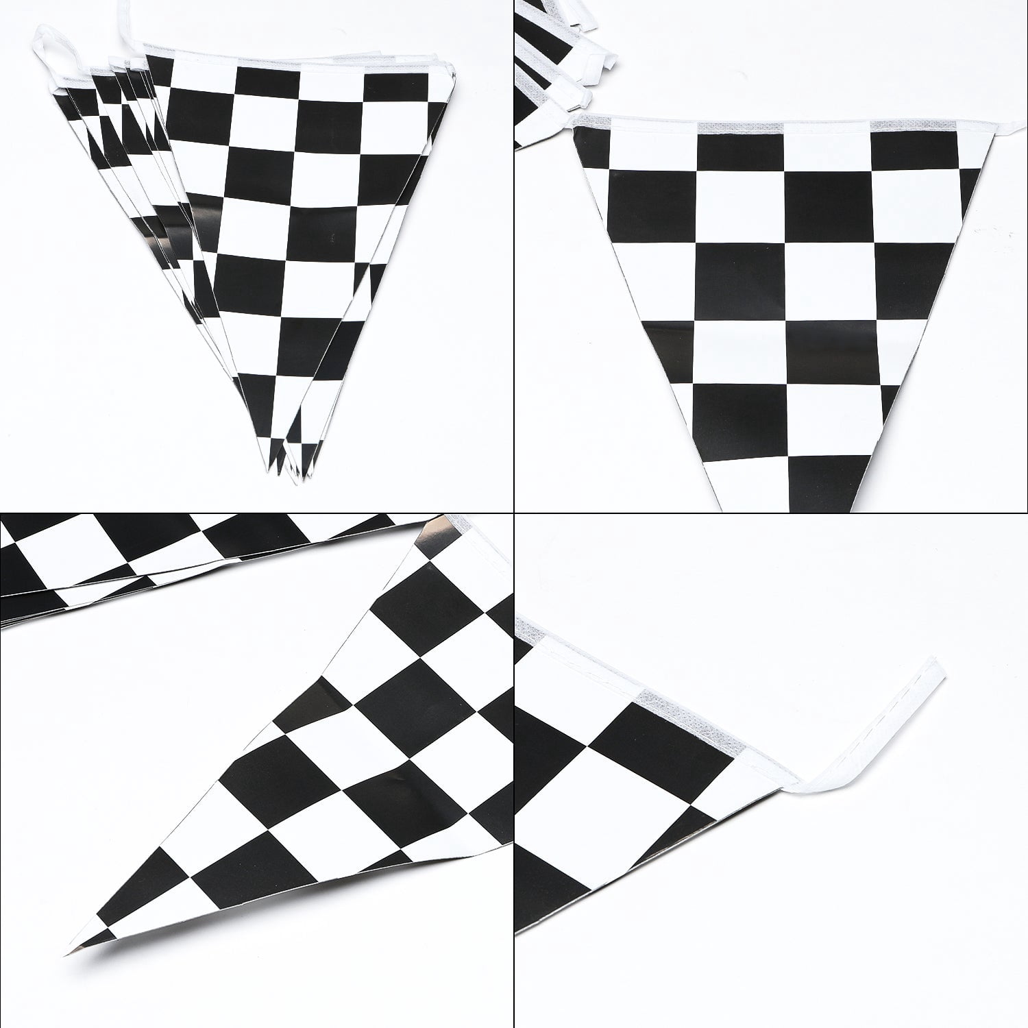 BeYumi Race Car Two Fast Birthday Decorations Party Supplies with Black and  White Checkered Triangle Flags Pennants Banner Latex Balloons for Kids Boys  Let's Go Racing Theme 2nd Birthday Sports Event -