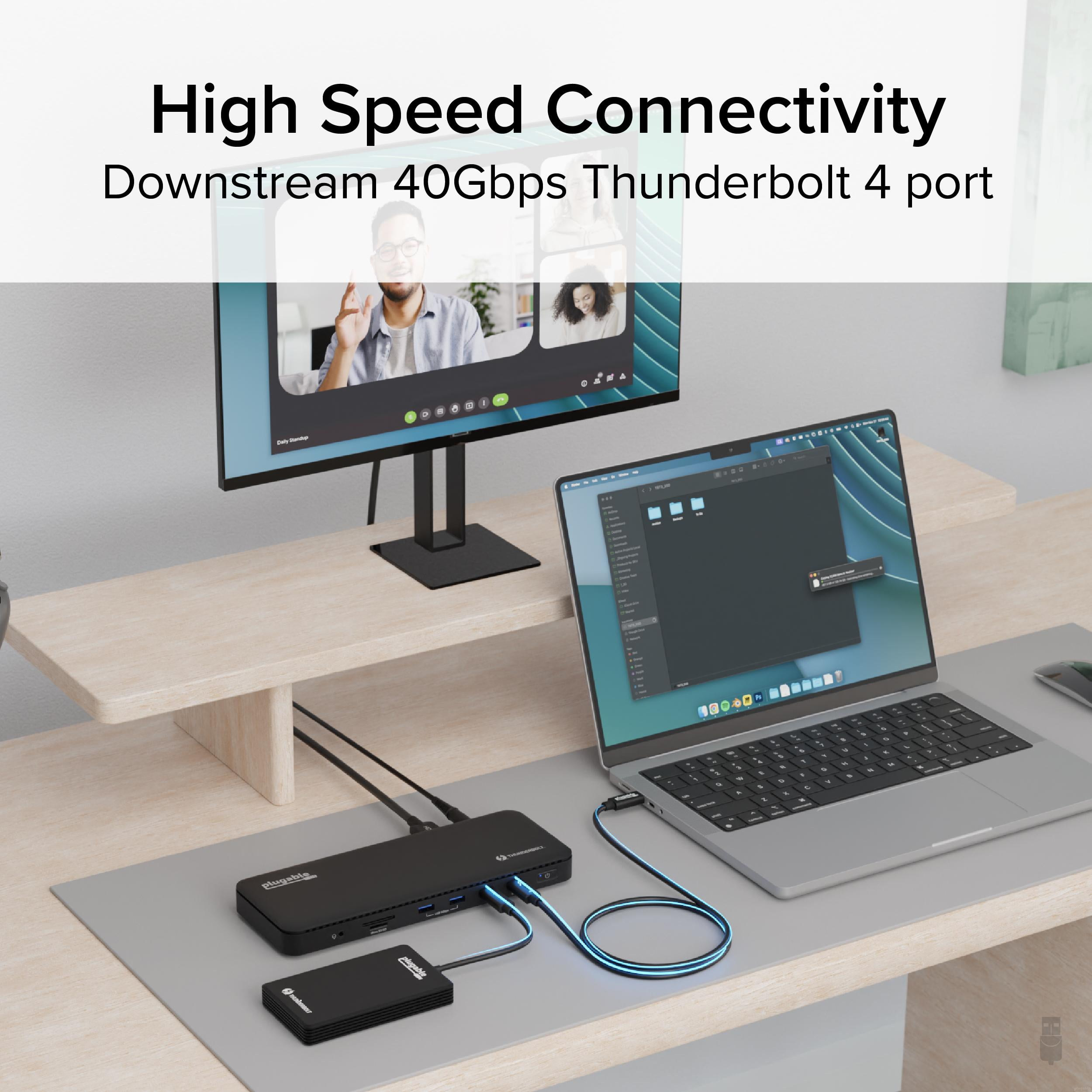 Plugable TBT4-UD5 USB Type-C Dual Display Laptop Docking Stations