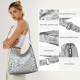 thumbnail image 4 of Artistic Floral Butterfly Canvas Tote – Colorful Bee and Flower Design for Spring, 4 of 5