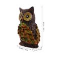 thumbnail image 2 of WHAMVOX Creative Owl Sculpture Outdoor Statue Multi Desktop Decor for Home Garden 1Set, 2 of 6