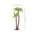 thumbnail image 3 of Milisten 5Pcs Plastic Coconut Palm Tree Miniature Plant Pots Bonsai Craft Micro Landscape DIY Decor, 3 of 5