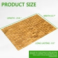 thumbnail image 5 of Natural Bamboo Bath Mat, Wooden Door Mat Kitchen Floor Bath Rug, Bathroom Shower and Tub Mats, Wooden Bath Mat for Shower, Bath, Spa Or Sauna (16 x 24 Inch), 5 of 7