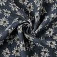 thumbnail image 4 of Fancy Homi Set of 4 Navy Blue Floral Vintage Square Decorative Throw Pillow Covers 18x18 inch for Couch Sofa Bed Living Room, Modern Farmhouse Cottagecore Home Decor,Soft Cotton Linen Cushion Covers, 4 of 6