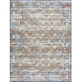 thumbnail image 2 of 5x7 Water Resistant, Indoor Outdoor Rugs for Patios, Front Door Entry, Entryway, Deck, Porch, Balcony | Outside Area Rug for Patio | Multi-Color, Moroccan | Size: 5'3'' x 7'3'', 2 of 10