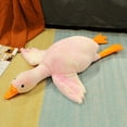 thumbnail image 2 of Almohada de ganso Hariumiu de 50/90 cm, suave y elástica, para dormir, de dibujos animados, de peluche, para decoración de cama, adorable muñeco de ganso de peluche extraíble y lavable, regalo de, 2 of 5